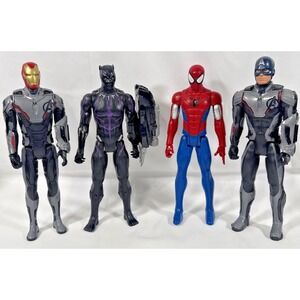 Hasbro‎ Marvel Titan Hero Series Action Figure Lot 4pc 12" Multicolored Avengers